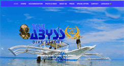 Desktop Screenshot of blueabyssdiving.com